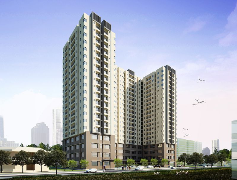 THE ROOFING CEREMONY OF NAM AN APARTMENT (KINGSWAY TOWER), BINH TAN DISTRICT, DESIGNED BY LICOGI 16.8 INVESTMENT CONSULTING JOINT STOCK COMPANY